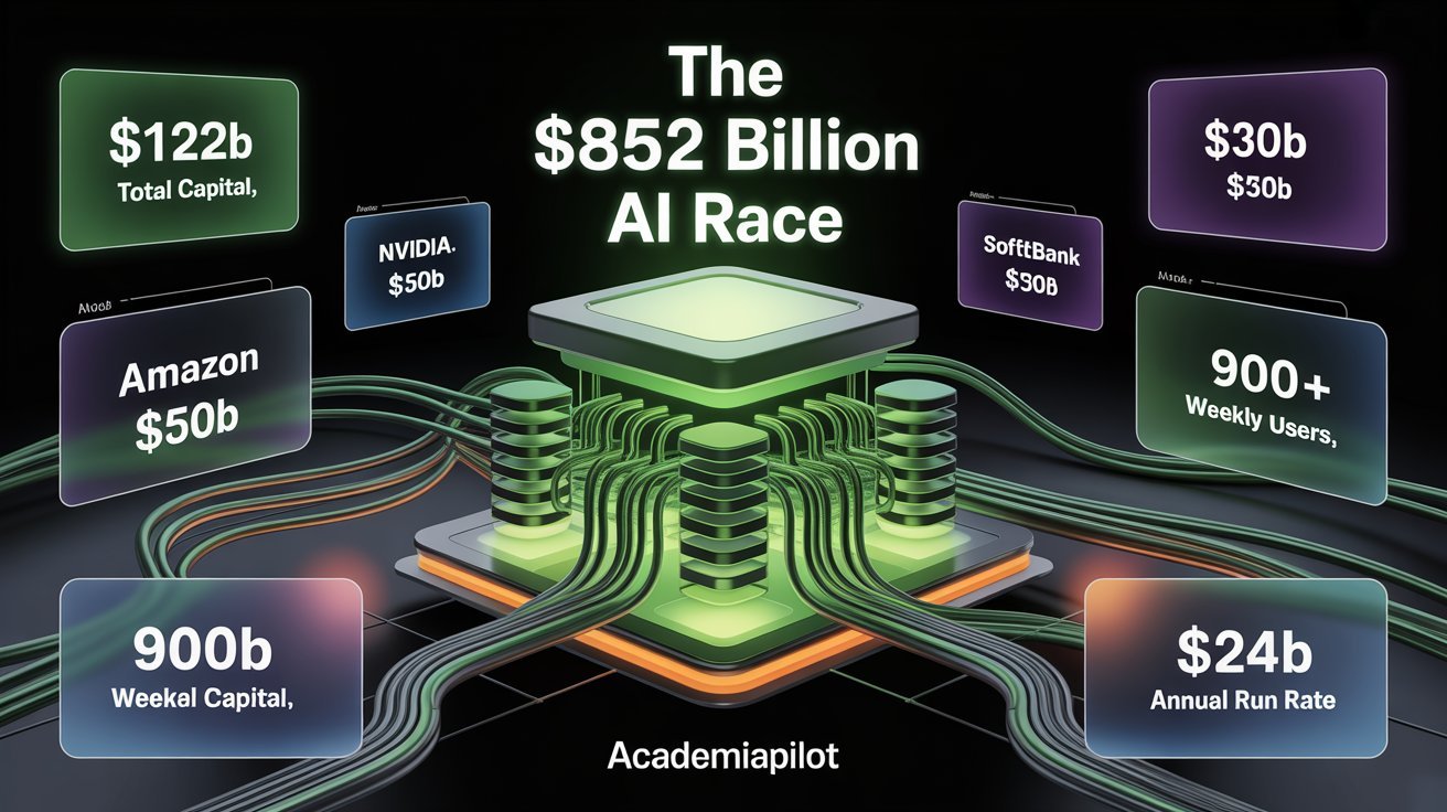 OpenAI Raises $122 Billion at $852B Valuation: What It Actually Means for Developers, Prices & the AI Race